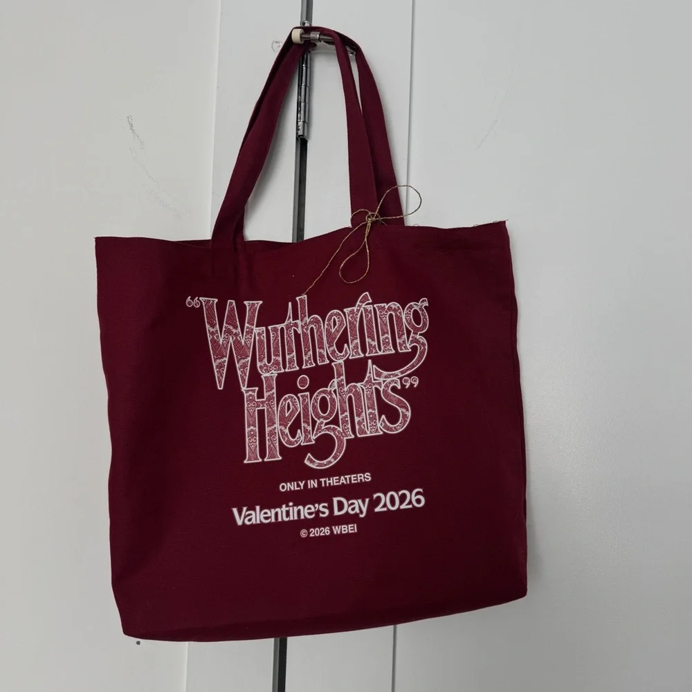 Wuthering Heights Maroon Tote Bag - Picture 1 of 3